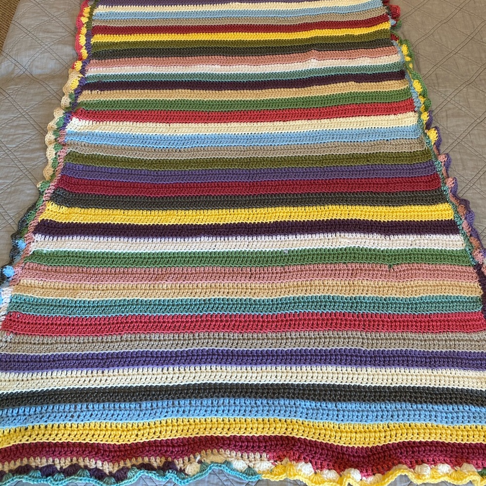 Crocheted blanket